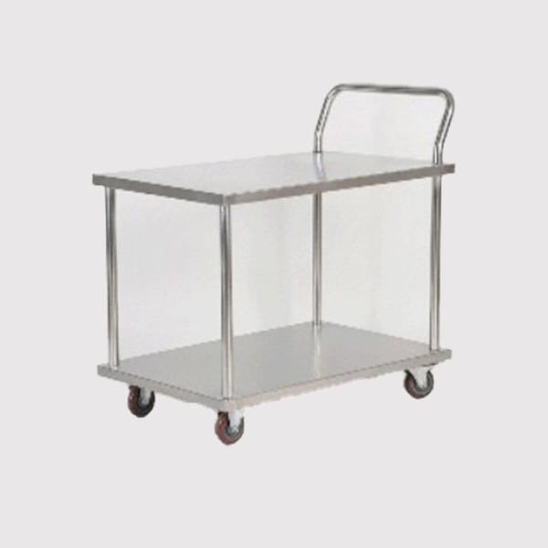 雙層（céng）不鏽鋼手推車廠家
